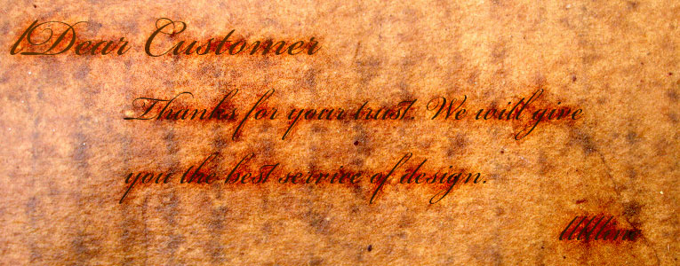 Estilo Antigo Antigo e Estilo de PS Handwriting